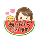 夏に役立つ♡大人かわいい女の子（個別スタンプ：10）