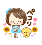夏に役立つ♡大人かわいい女の子（個別スタンプ：11）