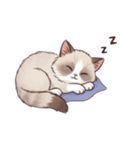 猫みたいにゆるゆる気分（個別スタンプ：7）