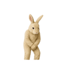 [アレンジ用]白ウサギのキグルミ（個別スタンプ：3）