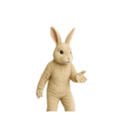 [アレンジ用]白ウサギのキグルミ（個別スタンプ：8）
