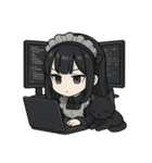 メイドITエンジニアと猫のデバッグ日常（個別スタンプ：2）