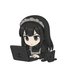 メイドITエンジニアと猫のデバッグ日常（個別スタンプ：6）