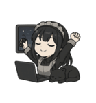 メイドITエンジニアと猫のデバッグ日常（個別スタンプ：8）