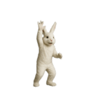 [アレンジ用]白いウサギのキグルミ（個別スタンプ：2）