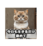 なまけ猫のゆるい日々（個別スタンプ：6）