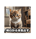 なまけ猫のゆるい日々（個別スタンプ：18）