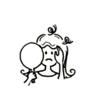 あの頃の女の子 スタンプ文字なし（個別スタンプ：12）