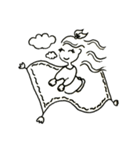 あの頃の女の子 スタンプ文字なし（個別スタンプ：14）