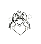 あの頃の女の子 スタンプ文字なし（個別スタンプ：25）