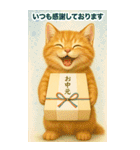 お中元ねこ---夏のご挨拶・夏のギフト---（個別スタンプ：13）