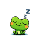時々少しイラッとさせられるカエルくんたち（個別スタンプ：1）