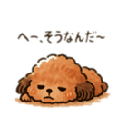 ちょっとシュールなゆるかわトイプードル（個別スタンプ：12）