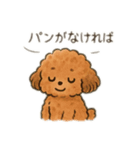 ちょっとシュールなゆるかわトイプードル（個別スタンプ：20）