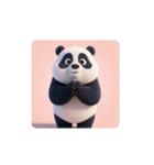 【合掌パンダ】（個別スタンプ：8）