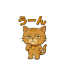 茶トラ猫のかるめちゃん（個別スタンプ：4）