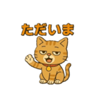 茶トラ猫のかるめちゃん（個別スタンプ：20）