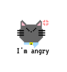 使いやすい ドット猫さん（個別スタンプ：8）