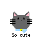 使いやすい ドット猫さん（個別スタンプ：12）