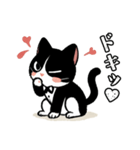 ハチワレ(猫)表情が可愛いスタンプ（個別スタンプ：6）
