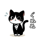 ハチワレ(猫)表情が可愛いスタンプ（個別スタンプ：16）