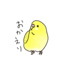 セキセイインコの可愛い1日（イエロー）（個別スタンプ：29）