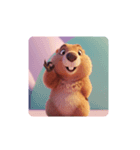 【OKポーズマーモット】（個別スタンプ：1）