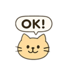 ネコのひとこと・吹き出し付き（個別スタンプ：7）
