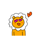 白いたてがみのライオンくん125歳。（個別スタンプ：4）
