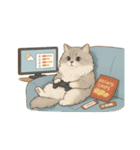 もふもふねこ 日常編（個別スタンプ：39）