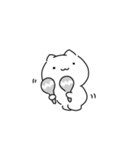 白いねこたち（個別スタンプ：4）