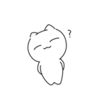 白いねこたち（個別スタンプ：6）