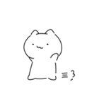 白いねこたち（個別スタンプ：9）