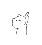 白いねこたち（個別スタンプ：11）