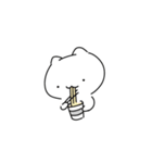 白いねこたち（個別スタンプ：14）