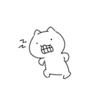 白いねこたち（個別スタンプ：17）
