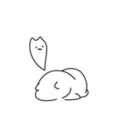 白いねこたち（個別スタンプ：19）