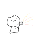 白いねこたち（個別スタンプ：25）