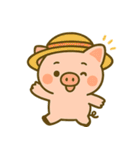 こぶたのわくわく夏休みスタンプ（個別スタンプ：5）