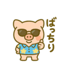 こぶたのわくわく夏休みスタンプ（個別スタンプ：16）
