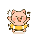 こぶたのわくわく夏休みスタンプ（個別スタンプ：21）