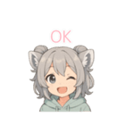 もふもふ！わおたん（ワオキツネザル風）（個別スタンプ：15）