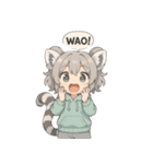 もふもふ！わおたん（ワオキツネザル風）（個別スタンプ：22）