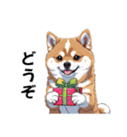 あなたへ贈る花束、柴犬普段使い♡（個別スタンプ：16）