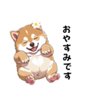 あなたへ贈る花束、柴犬普段使い♡（個別スタンプ：27）