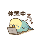 やる気がないセキセイインコ（個別スタンプ：10）