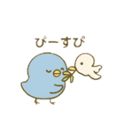 ぴこぴこ日和～青い鳥じぴんちゃんの平和（個別スタンプ：4）