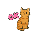 シンプルで使いやすいねこスタンプ（個別スタンプ：1）