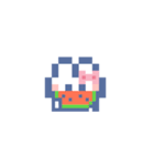 お顔うしゃぎ！！5 ピンク（個別スタンプ：10）