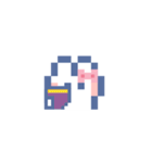 お顔うしゃぎ！！5 ピンク（個別スタンプ：11）